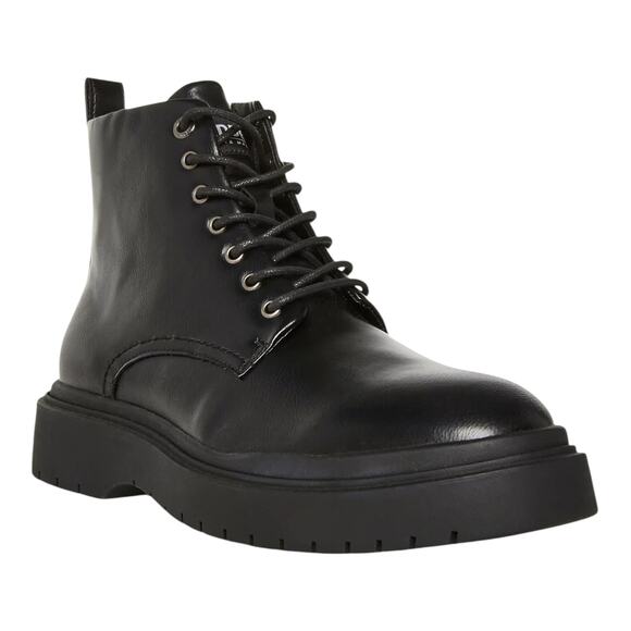 Madden Men's Auustn Faux Leather Combat Style Boots Black Size 9 1/2 - Picture 1 of 6